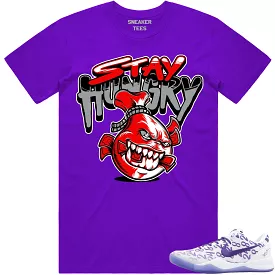 Kobe 8 Court Purple 8s Shirt to Match - RED STAY HUNGRY