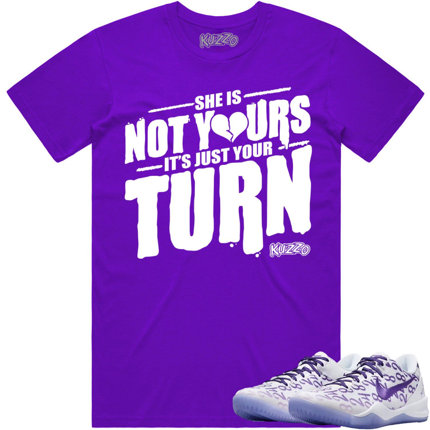 Kobe 8 Court Purple Shirt to Match - SINYIJYT