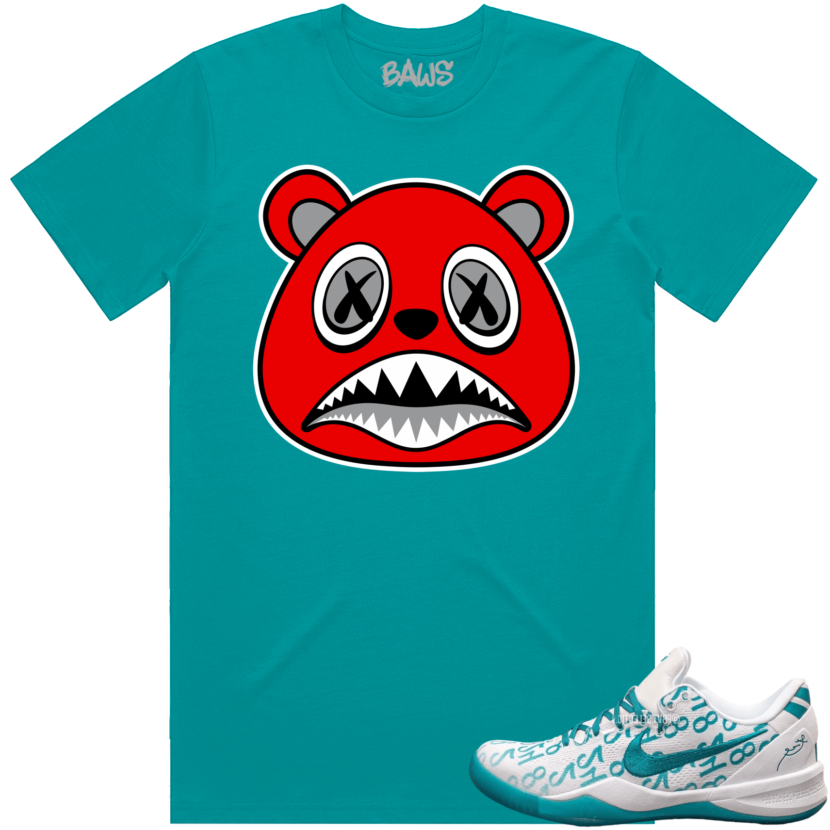 Kobe 8 Protro Radiant Emerald 8s Shirt to Match - ANGRY BAWS BEAR