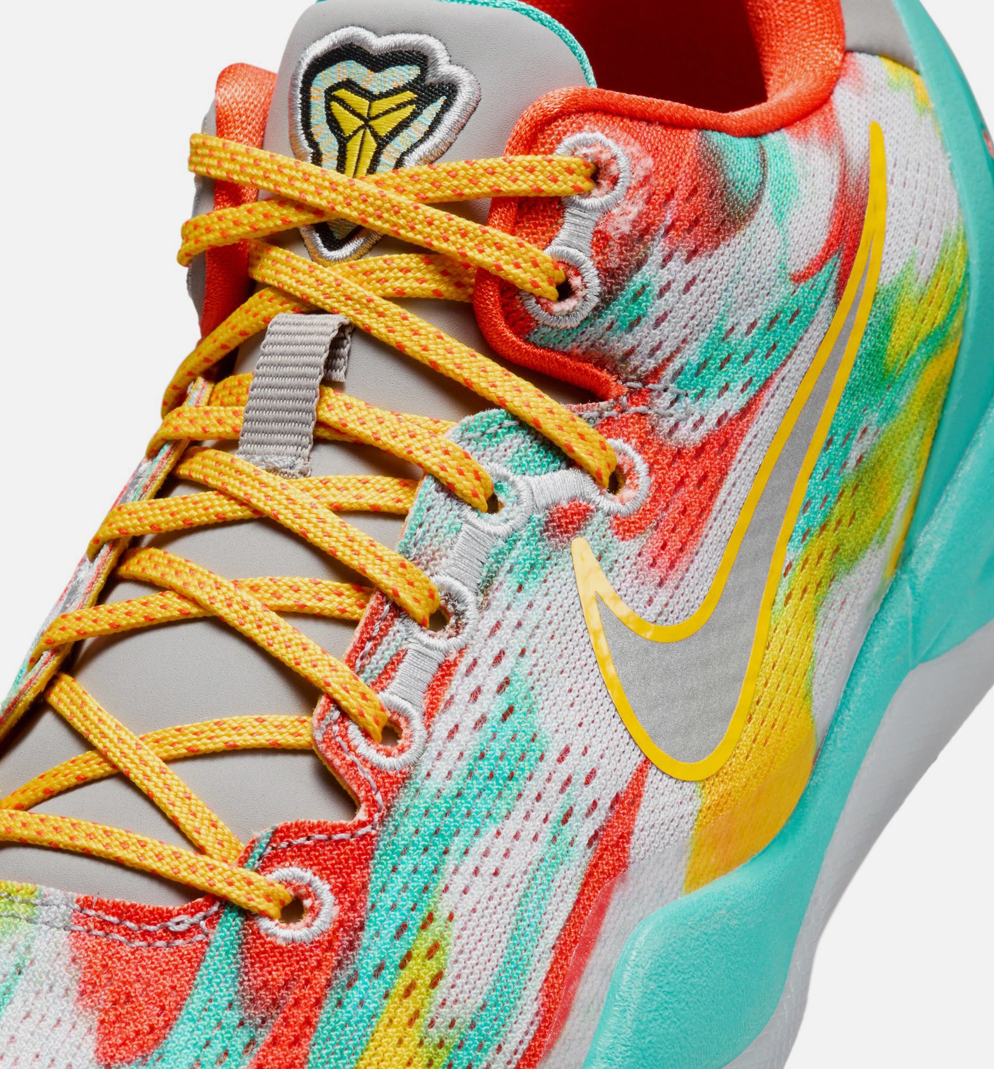 Kobe 8 Protro Venice Beach Grade School Lifestyle Shoe - Stadium Grey/Metallic Silver/Tour Yellow Limit One Per Customer