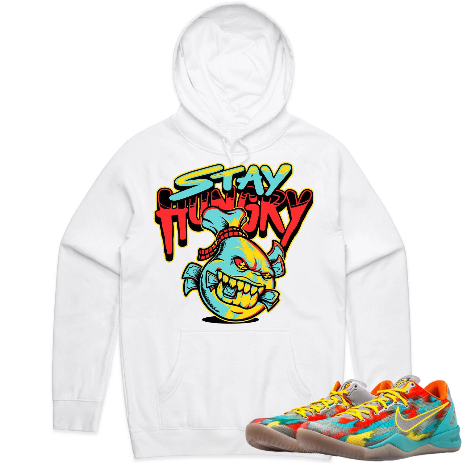 Kobe 8 Venice 8s Hoodie to Match - VENICE STAY HUNGRY