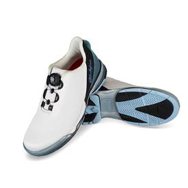 KR Strikeforce TPC Hype Unisex Left Hand White/Black/Sky Bowling Shoes