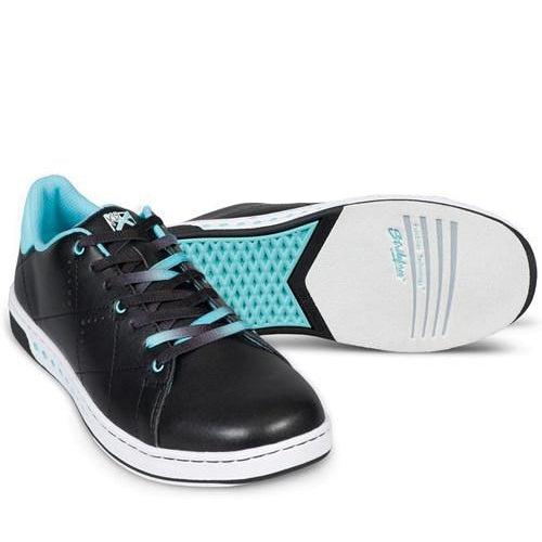 KR Strikeforce Womens Gem Black Teal Bowling Shoes