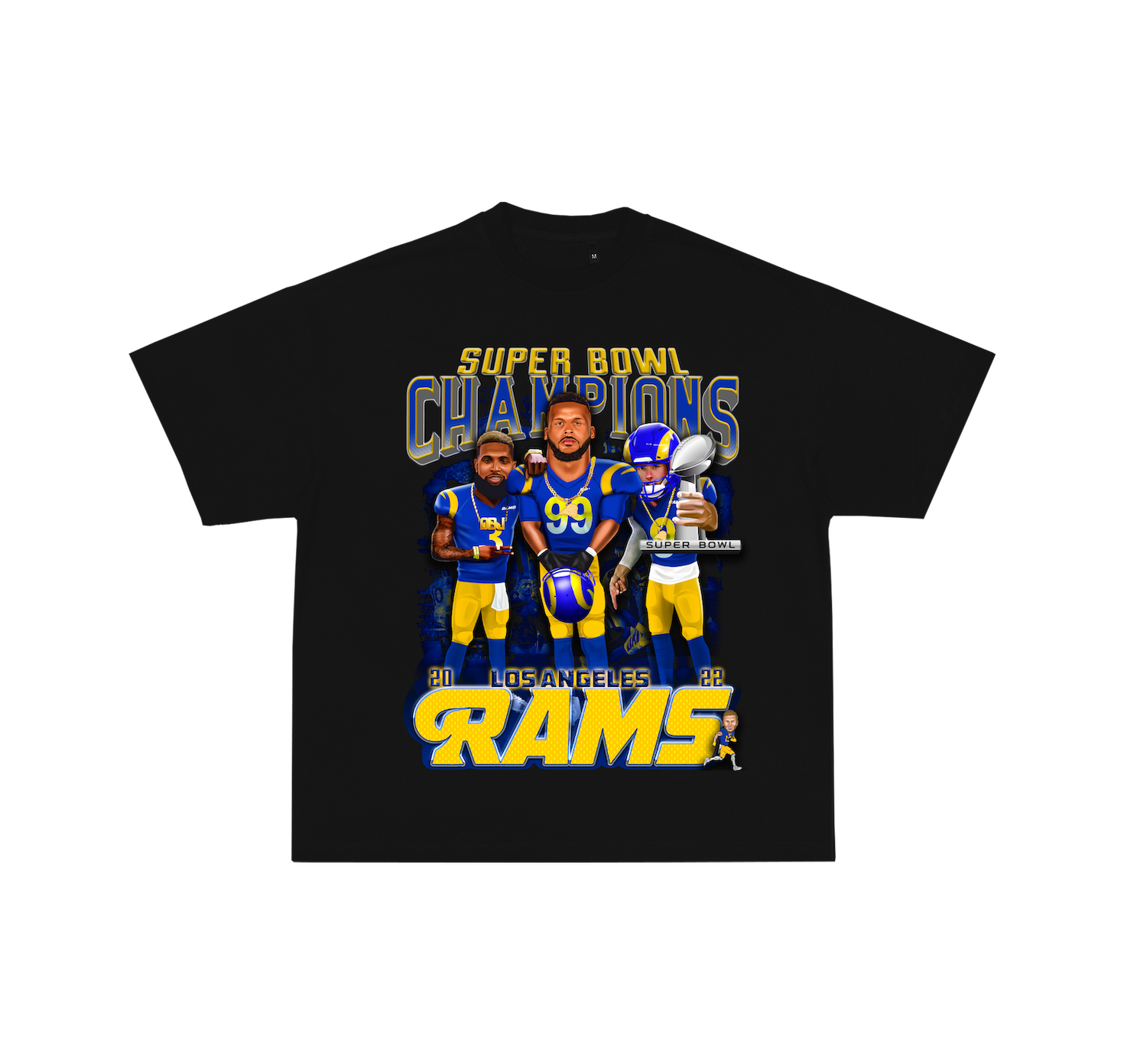 Los Angeles Rams Champions Black Tee