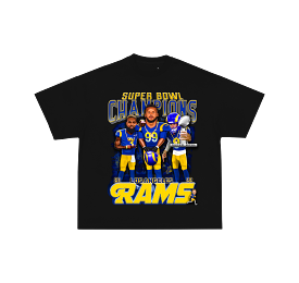 Los Angeles Rams Champions Black Tee