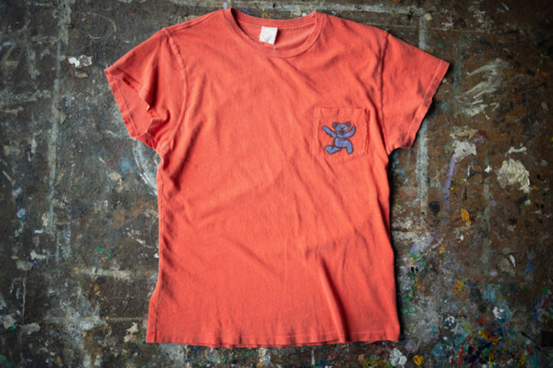 MADEWORN GRATEFUL DEAD POCKET TEE CHERRY