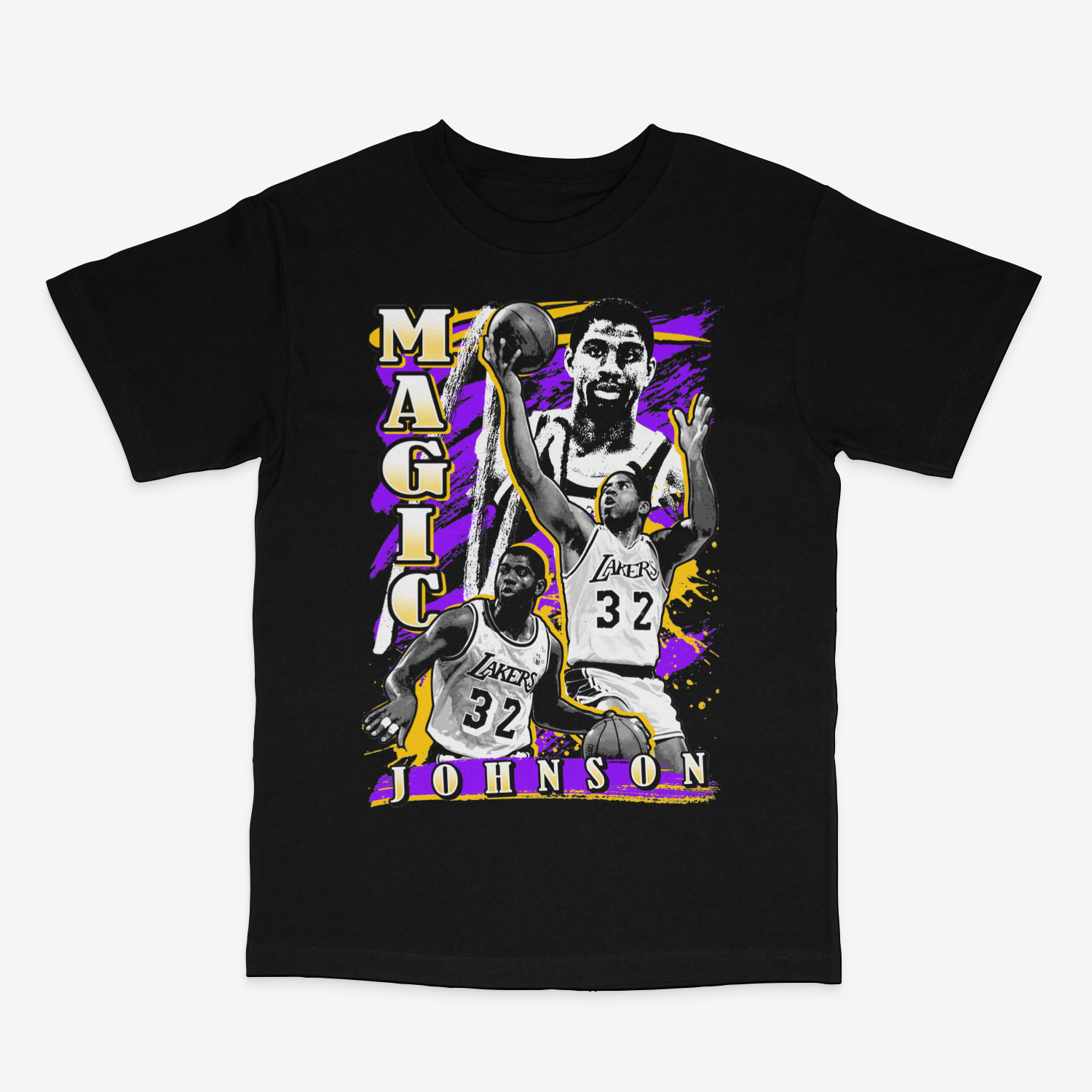 Magic Johnson Black Tee