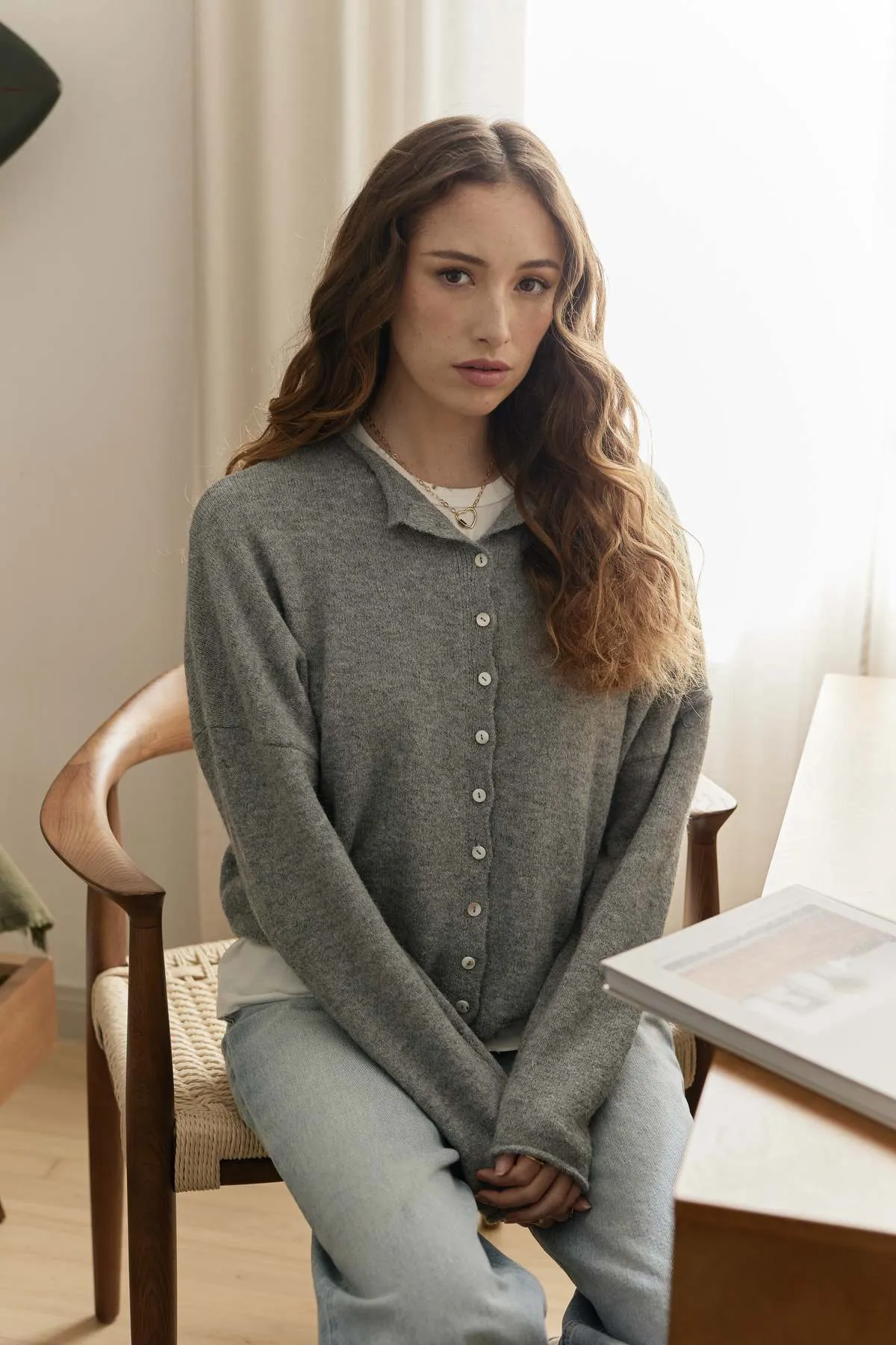 Maisie Sweater - Heather Grey