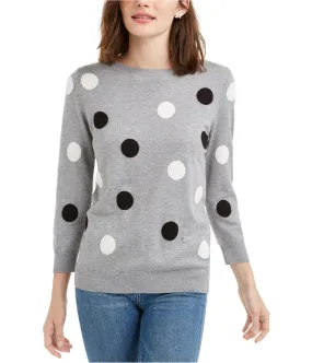 Maison Jules Womens Dot Pullover Sweater, TW2