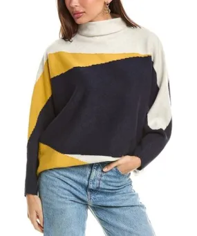 Maronie Mock Neck Dolman Wool-Blend Sweater