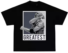 Mj Greatest Cool Grey 11's Black Tee