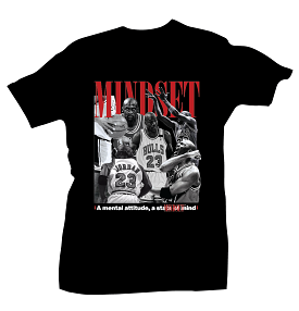 Mj Mindset Black Tee