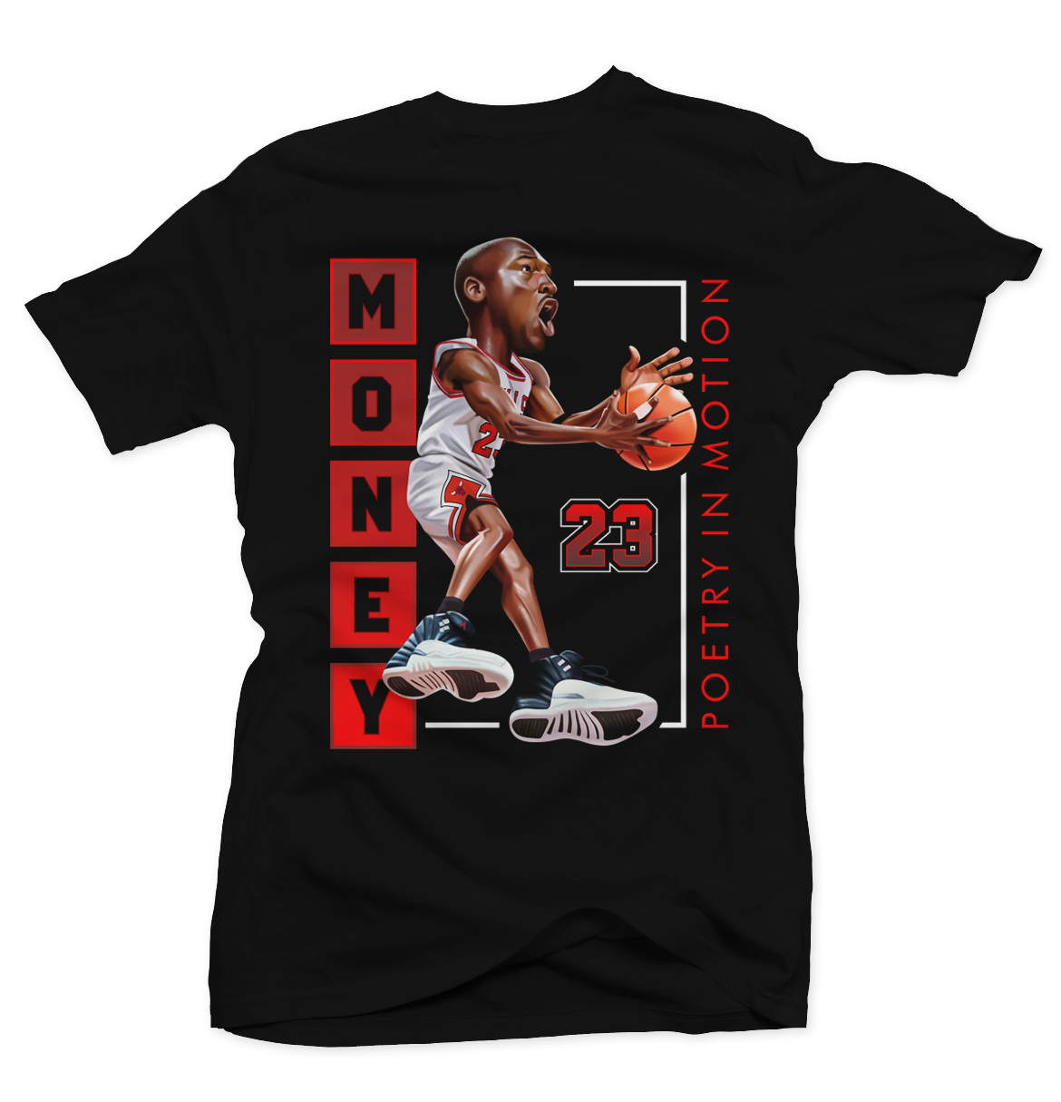 Mj Playoff 12 Poetry Black Tee