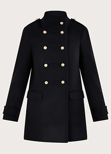 Monsoon Phoebe Double Breasted Pea Coat | Kaleidoscope