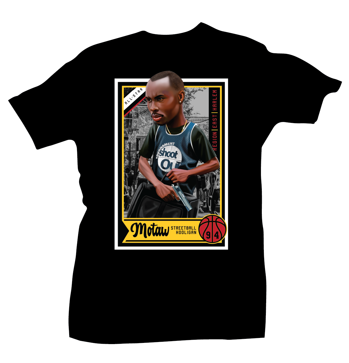 Motaw (Above the Rim) Black Tee