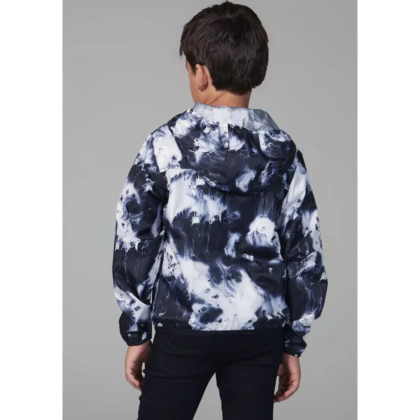 O8 Lifestyle Sam Print Packable Rain Jacket, Oil Print