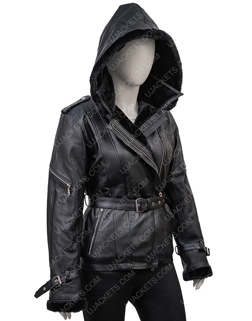 Once Upon A Time Emma Swan Black Leather Jacket | 40% Off | ujackets