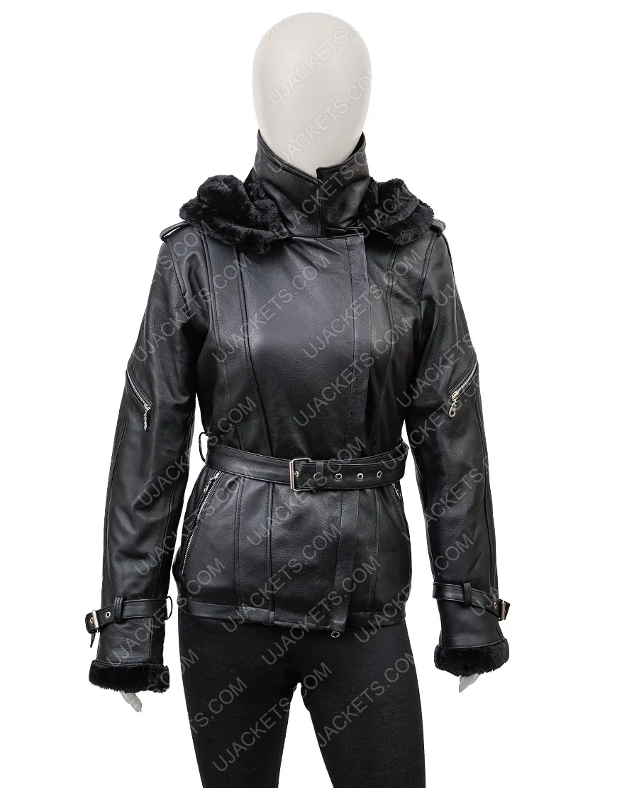 Once Upon A Time Emma Swan Black Leather Jacket | 40% Off | ujackets