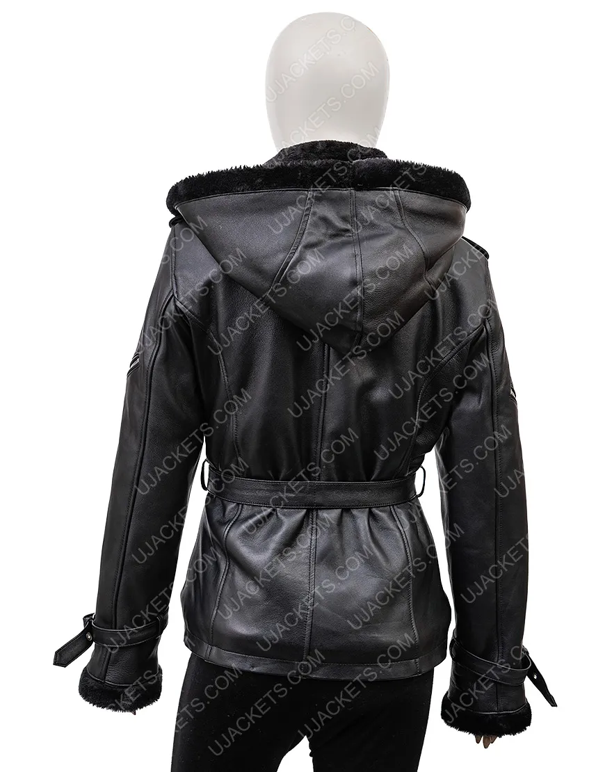 Once Upon A Time Emma Swan Black Leather Jacket | 40% Off | ujackets