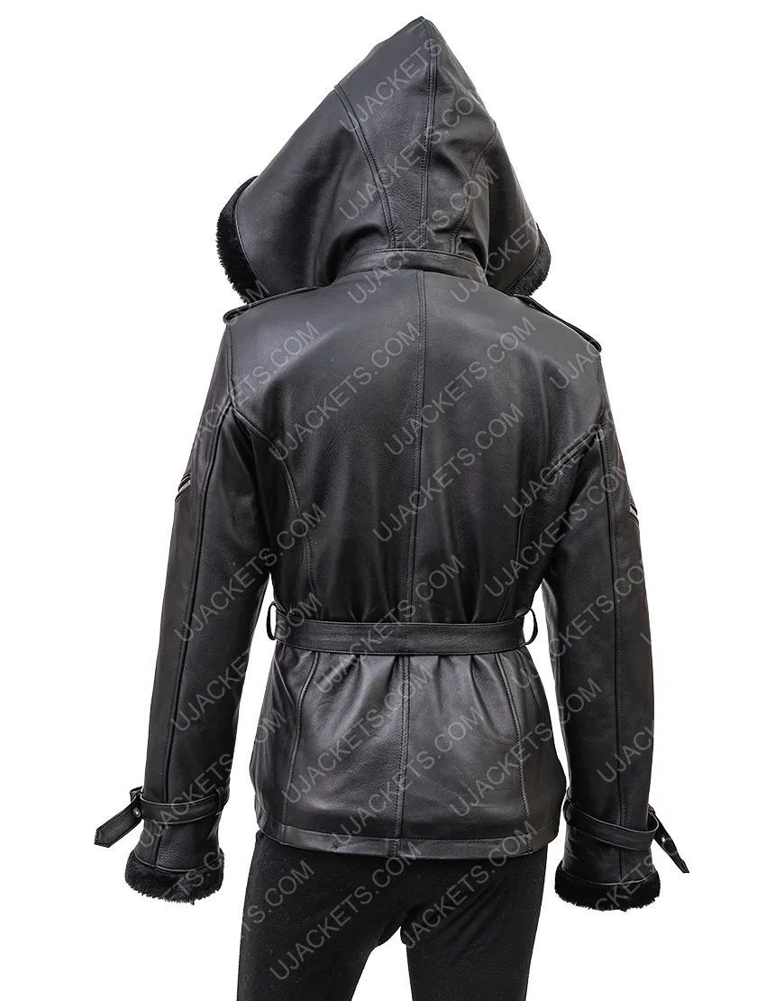 Once Upon A Time Emma Swan Black Leather Jacket | 40% Off | ujackets