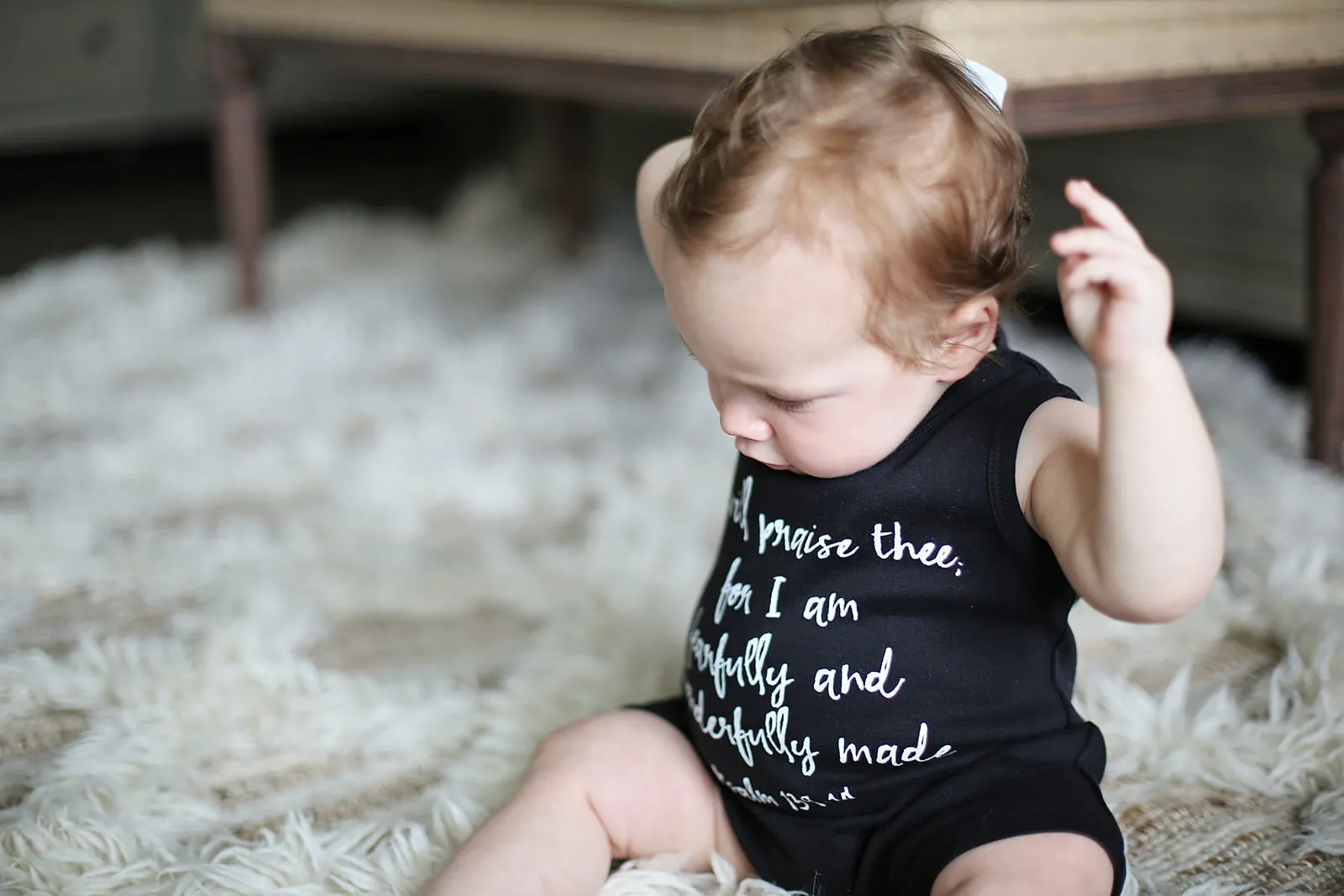 Organic Tank Romper -  Psalm 139:14