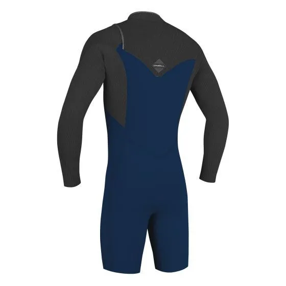 O'Neill Hyperfreak 2mm L/S Chest Zip Shorty Wetsuit 2019 - Abyss