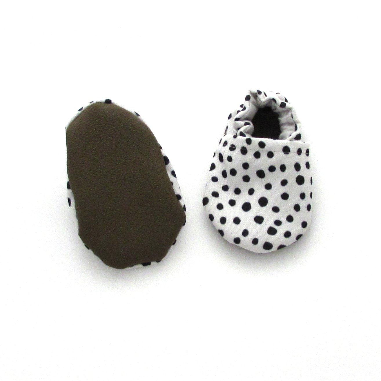 Pebble Dot Recycled Canvas Baby Shoes