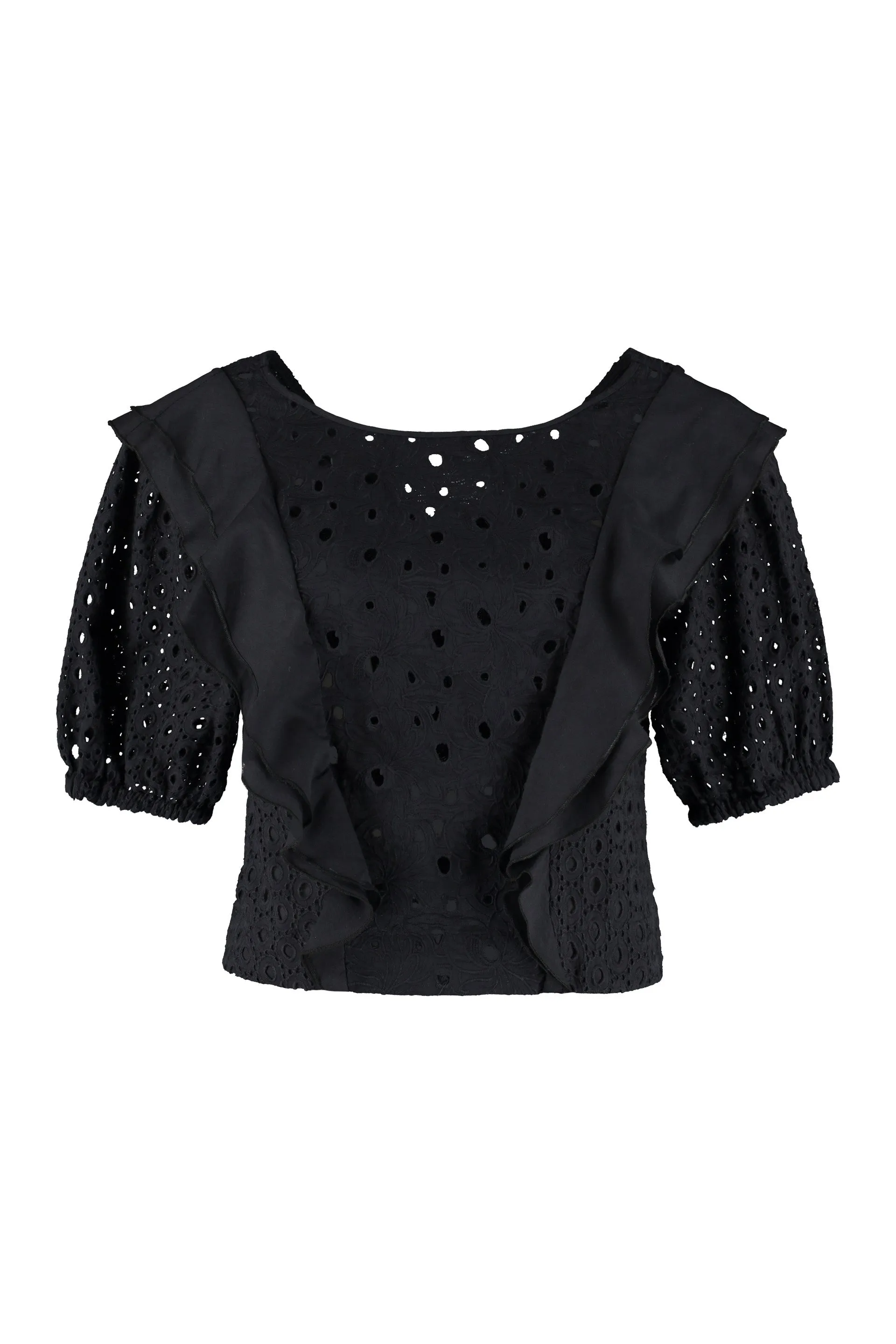 Pinko Patchwork Ruffled Blouse