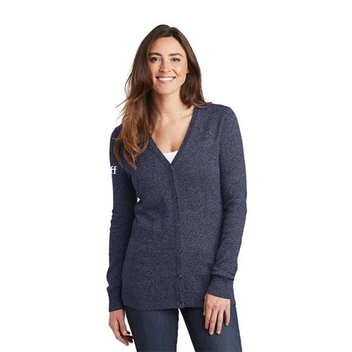 Port Authority  Ladies Marled Cardigan Sweater