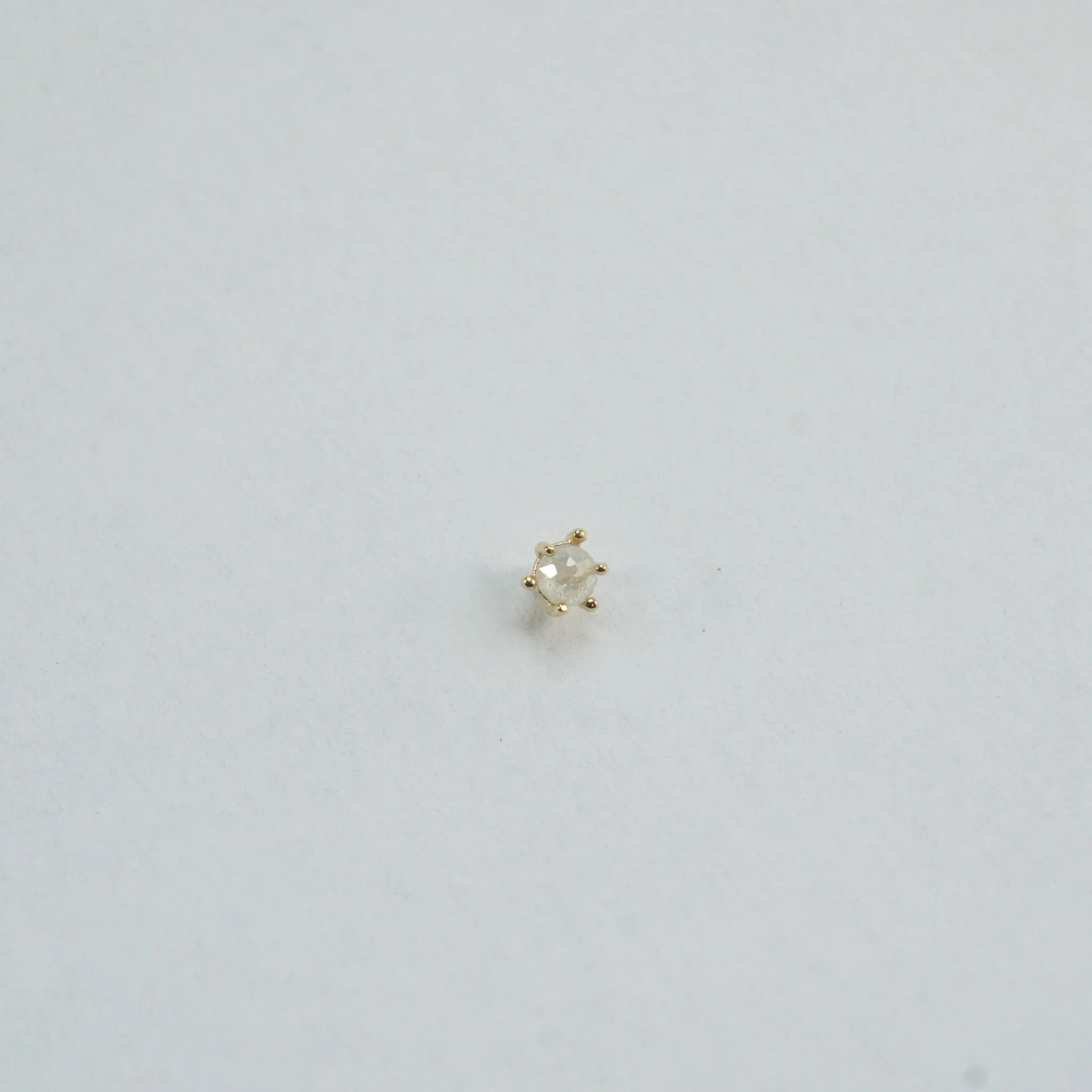 Raw Diamond Stud