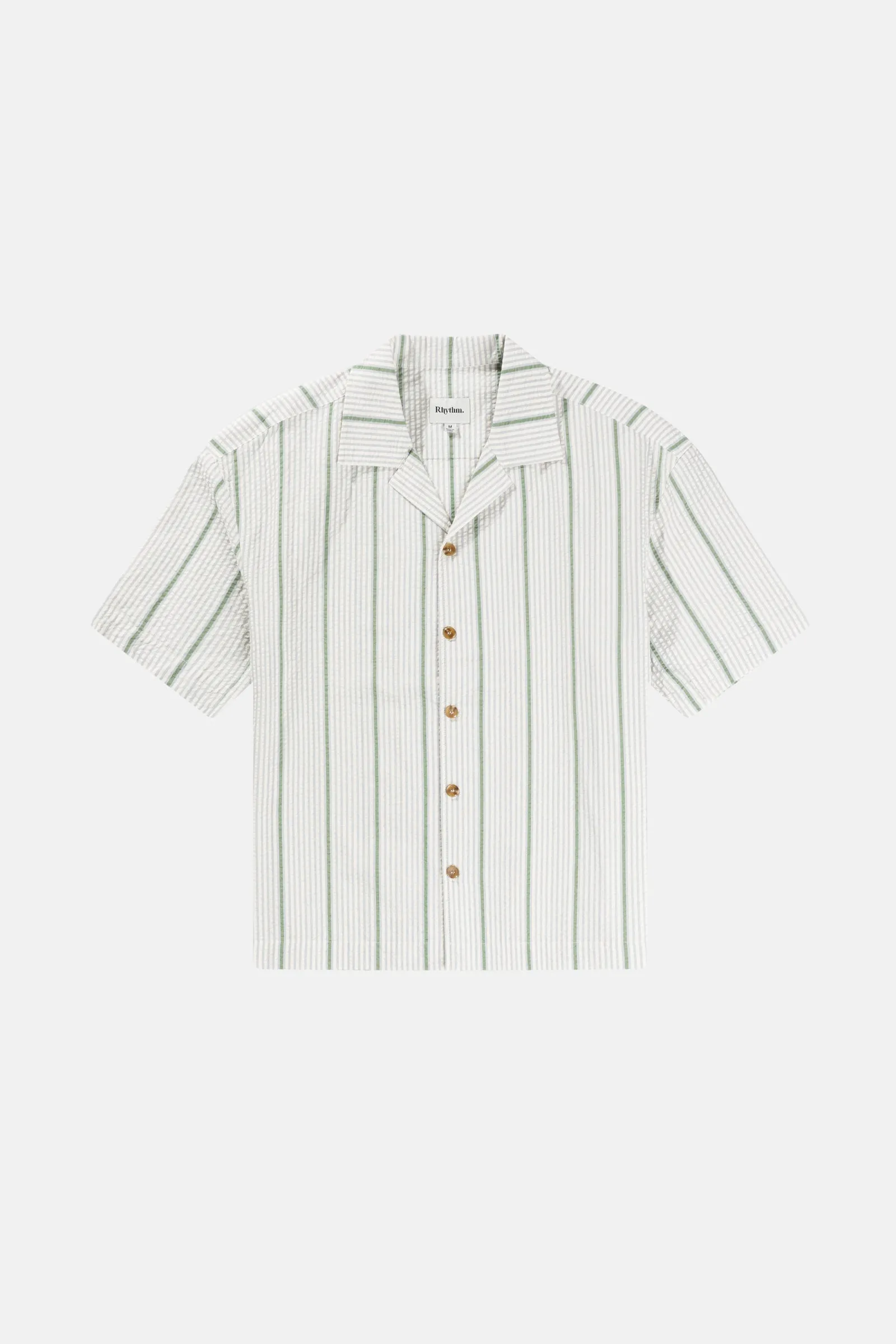 Relaxed Stripe Ss Shirt Green