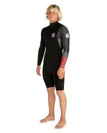 Rip Curl E Bomb 2mm L/S Zip Free Shorty Wetsuit 2019