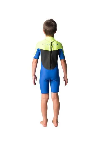 Rip Curl Omega 1.5mm Youth Shorty Wetsuit 2020 - Lime