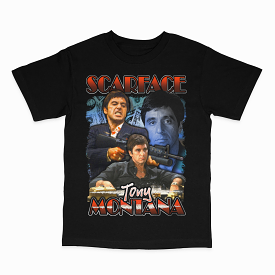 Scarface Tony Black Tee