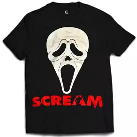 Scream Mask Black Tee