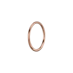 Seamless Hoop - 14k Rose Gold