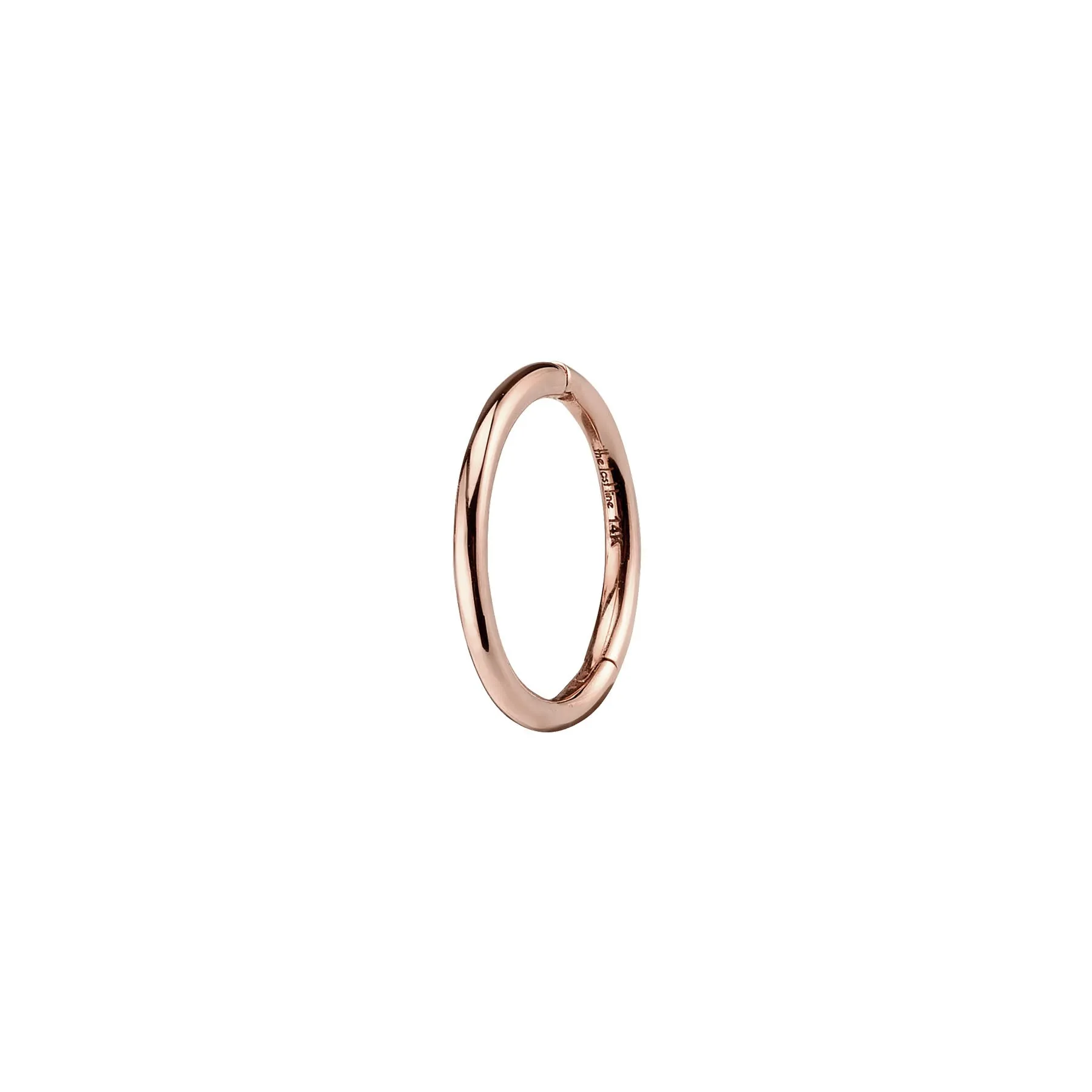 Seamless Hoop - 14k Rose Gold