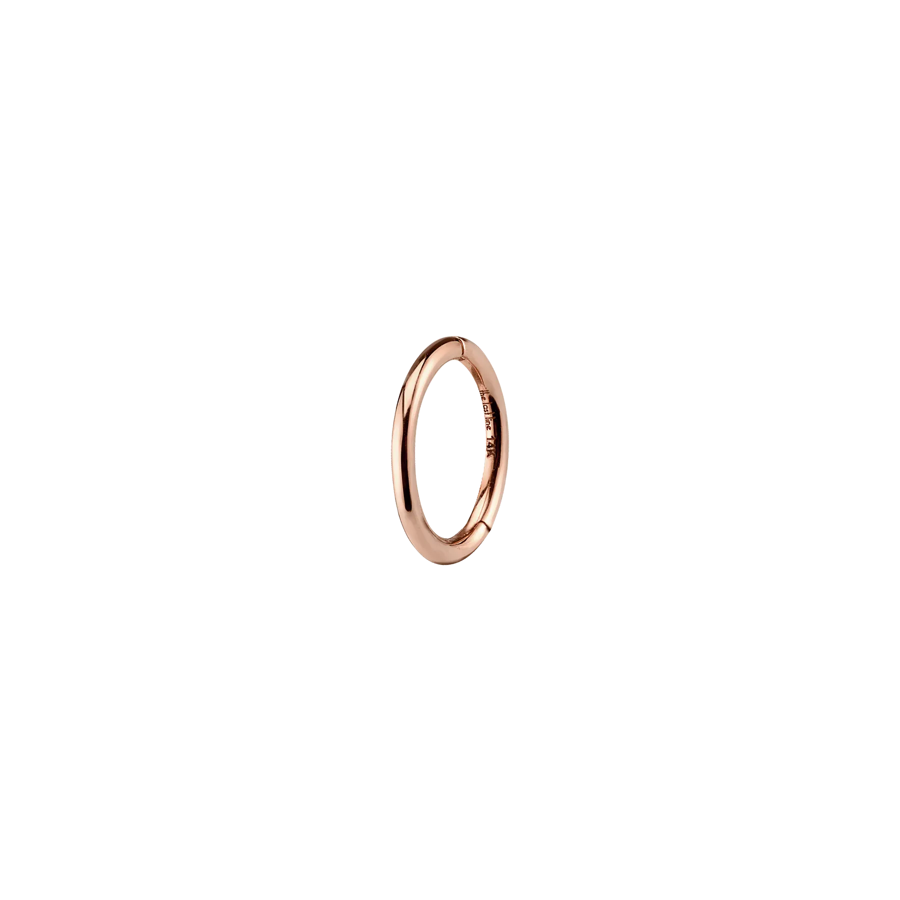 Seamless Hoop - 14k Rose Gold