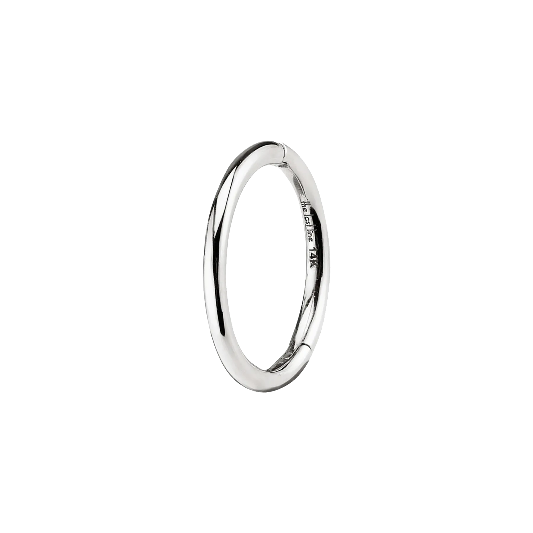 Seamless Hoop - 14k White Gold