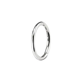 Seamless Hoop - 14k White Gold