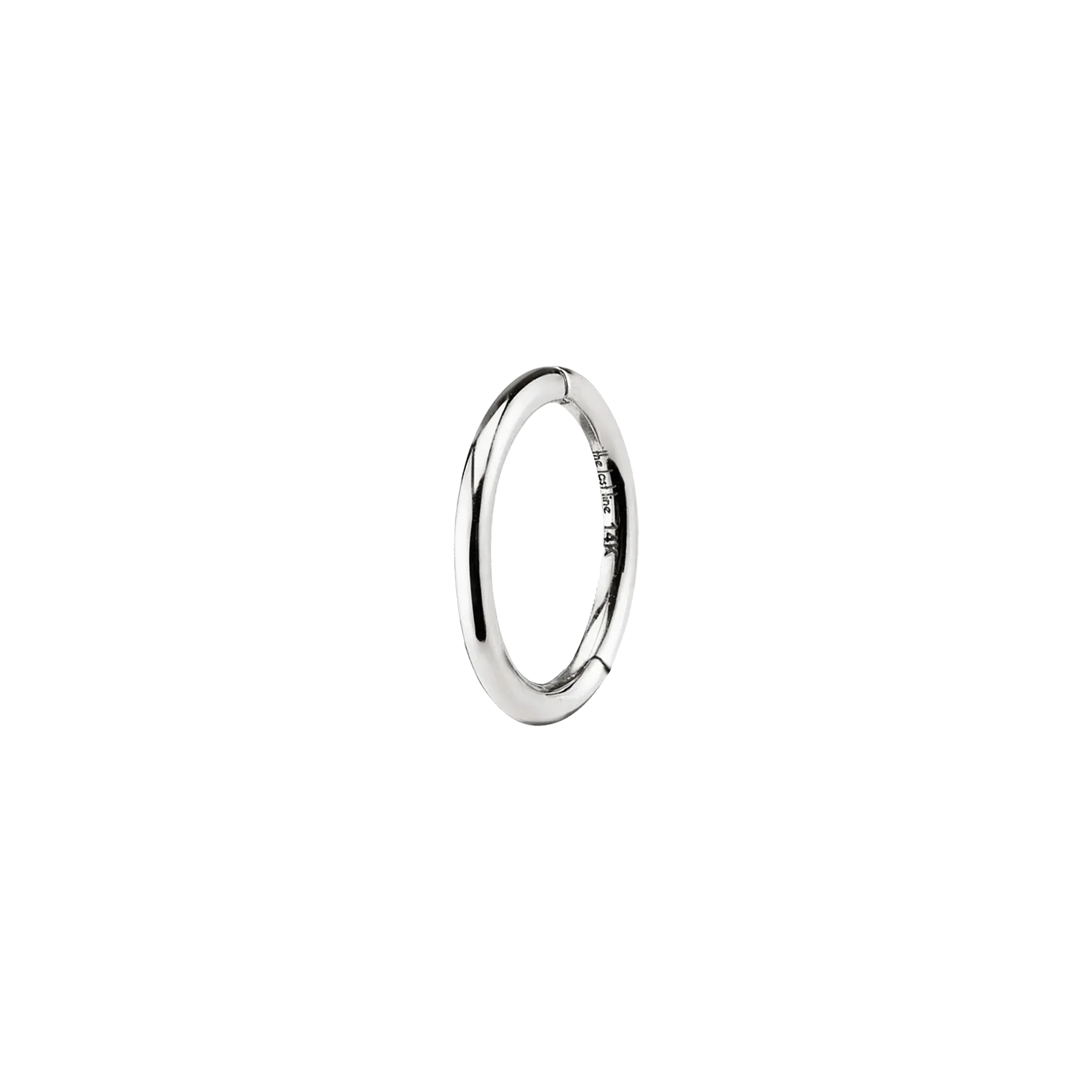 Seamless Hoop - 14k White Gold