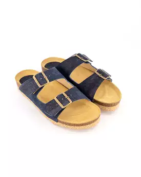 Signature Cork Sandal - Navy