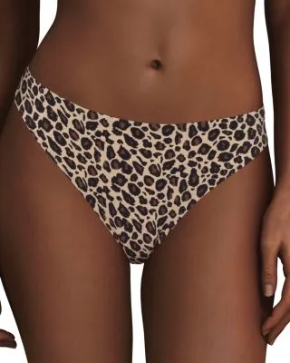 Soft Stretch One-Size Seamless Printed Thong