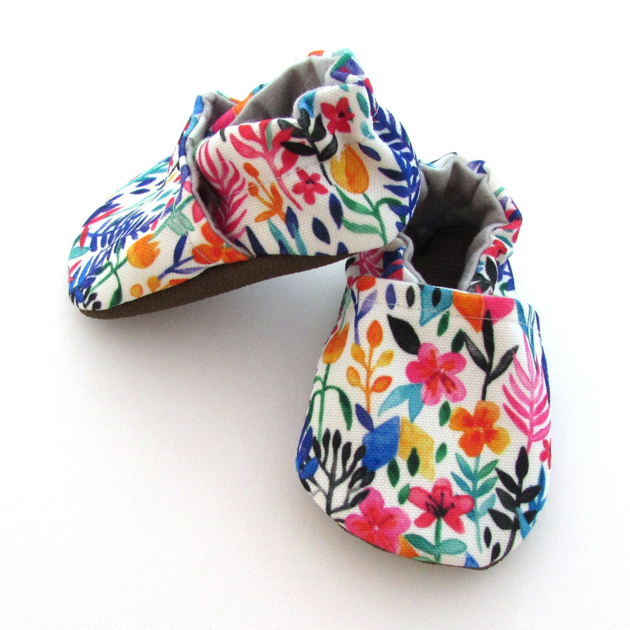 Spring Flowers Eco-Canvas Baby Shoes