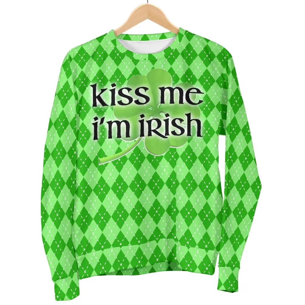 St Patricks Kiss Me Womens Sweater