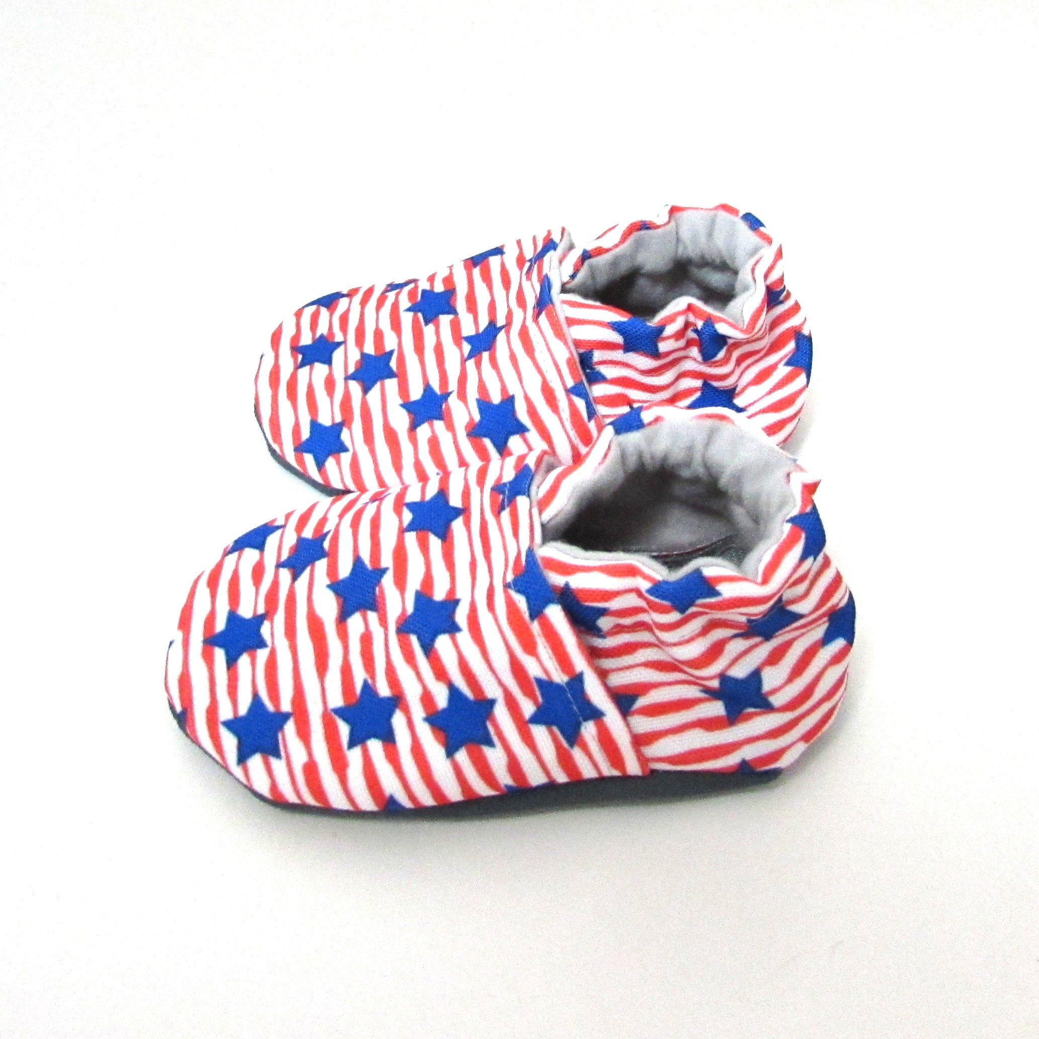 Stars and Stripes Eco-Canvas Baby Shoes