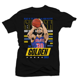 Stephen Curry Splash Golden Child Black Tee