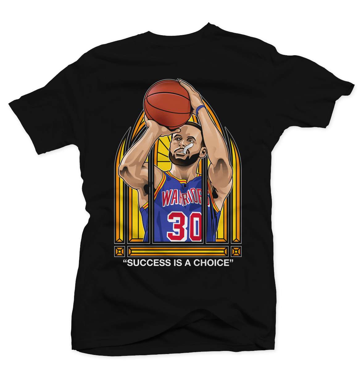 Stephen Curry Stain Glass Black Tee