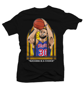 Stephen Curry Stain Glass Black Tee