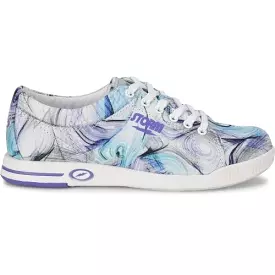 Storm Womens Meadow White Purple Swirl Bowling Shoes